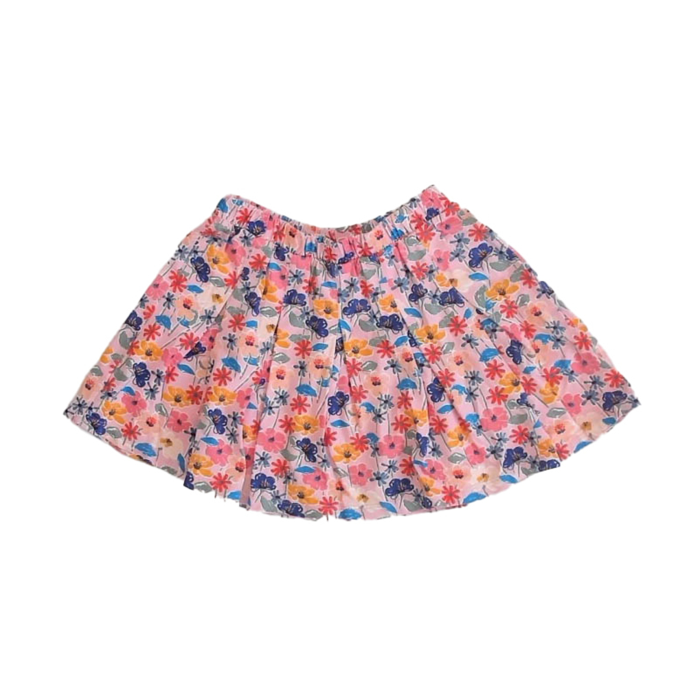 Tea Collection Girls Pink Floral Skirt size: 5T